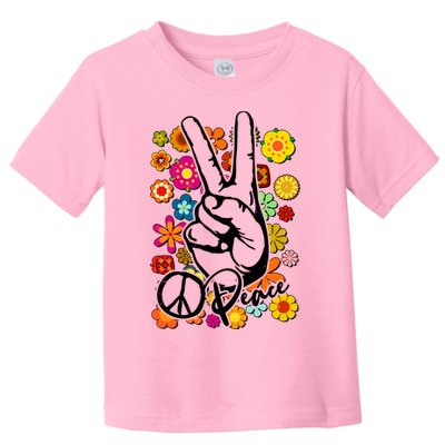 Vintage Hippie Peace Symbols Toddler T-Shirt