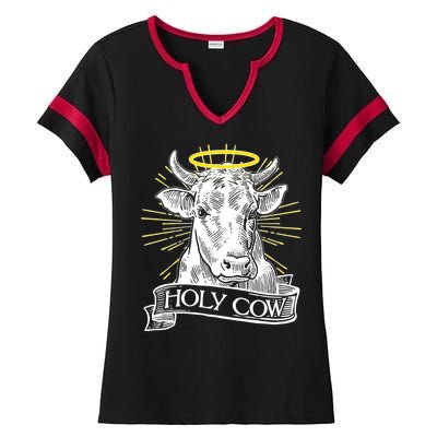 Vintage Holy Cow Ladies Halftime Notch Neck Tee