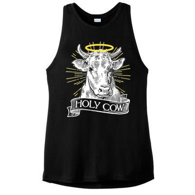 Vintage Holy Cow Ladies PosiCharge Tri-Blend Wicking Tank