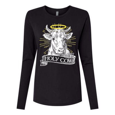 Vintage Holy Cow Womens Cotton Relaxed Long Sleeve T-Shirt