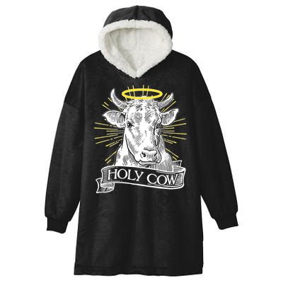 Vintage Holy Cow Hooded Wearable Blanket