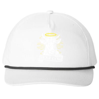 Vintage Holy Cow Snapback Five-Panel Rope Hat