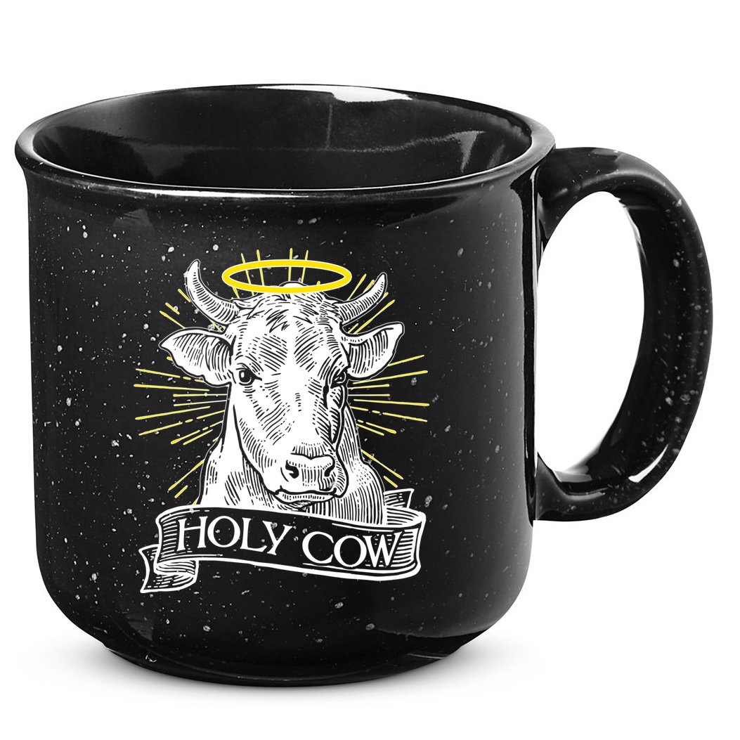 Vintage Holy Cow 15oz Campfire Ceramic Mug