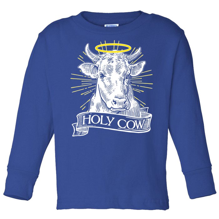 Vintage Holy Cow Toddler Long Sleeve Shirt