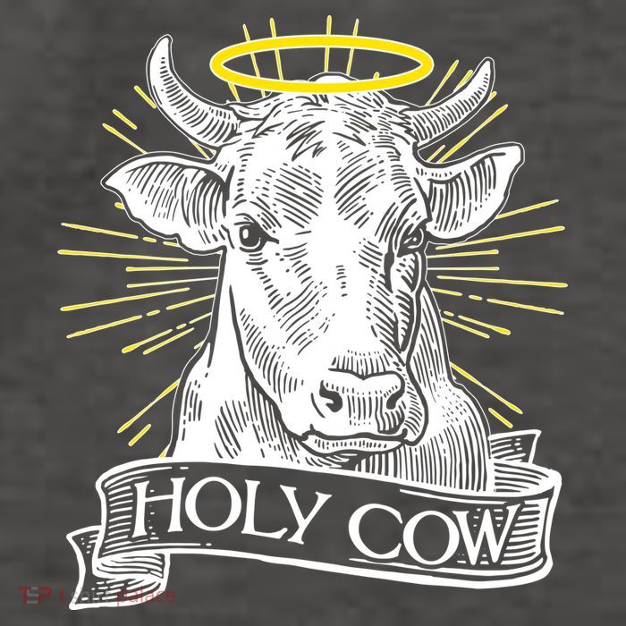 Vintage Holy Cow Vector Backpack