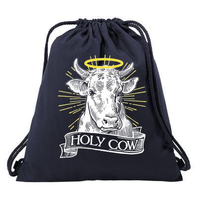 Vintage Holy Cow Drawstring Bag