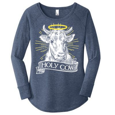 Vintage Holy Cow Women's Perfect Tri Tunic Long Sleeve Shirt