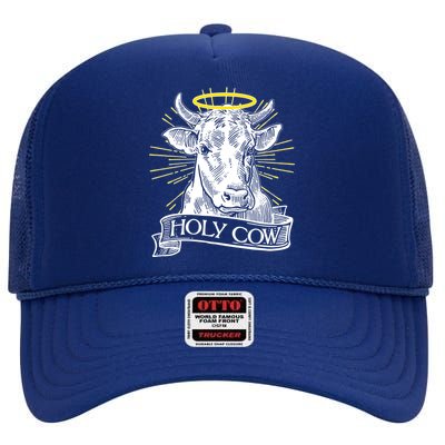 Vintage Holy Cow High Crown Mesh Back Trucker Hat