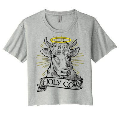 Vintage Holy Cow Women's Crop Top Tee