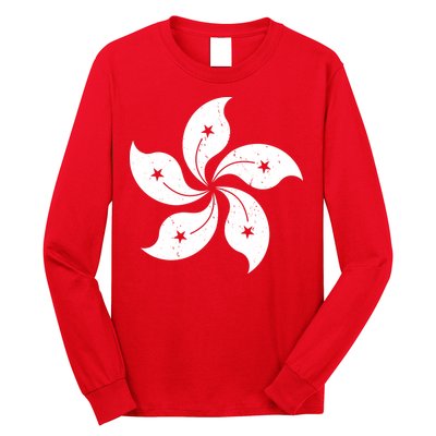 Vintage Hong Kong Flag Long Sleeve Shirt