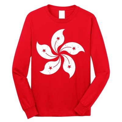 Vintage Hong Kong Flag Long Sleeve Shirt