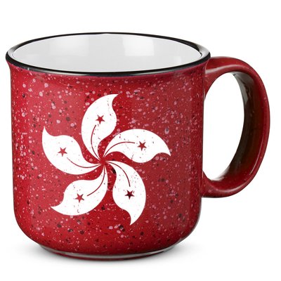 Vintage Hong Kong Flag 15oz Campfire Ceramic Mug