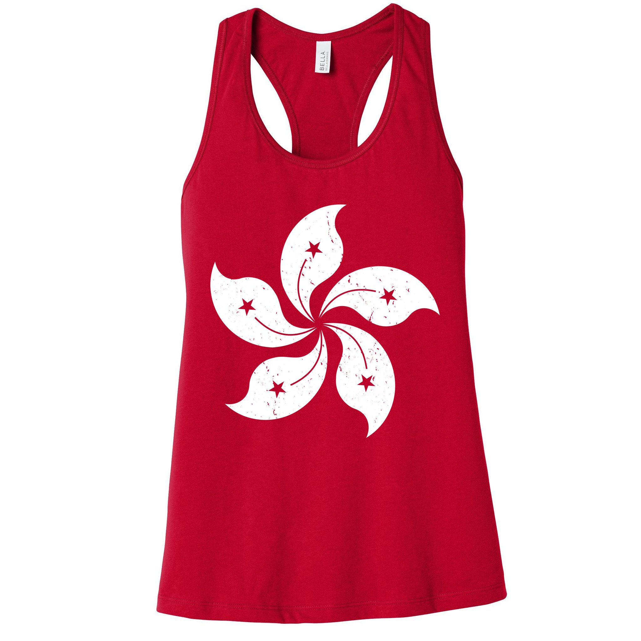 Vintage Hong Kong Flag Womens Tank Top