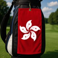 Vintage Hong Kong Flag Golf Towel