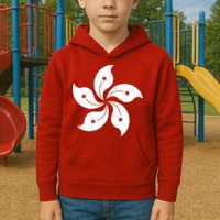 Vintage Hong Kong Flag Kids Hoodie