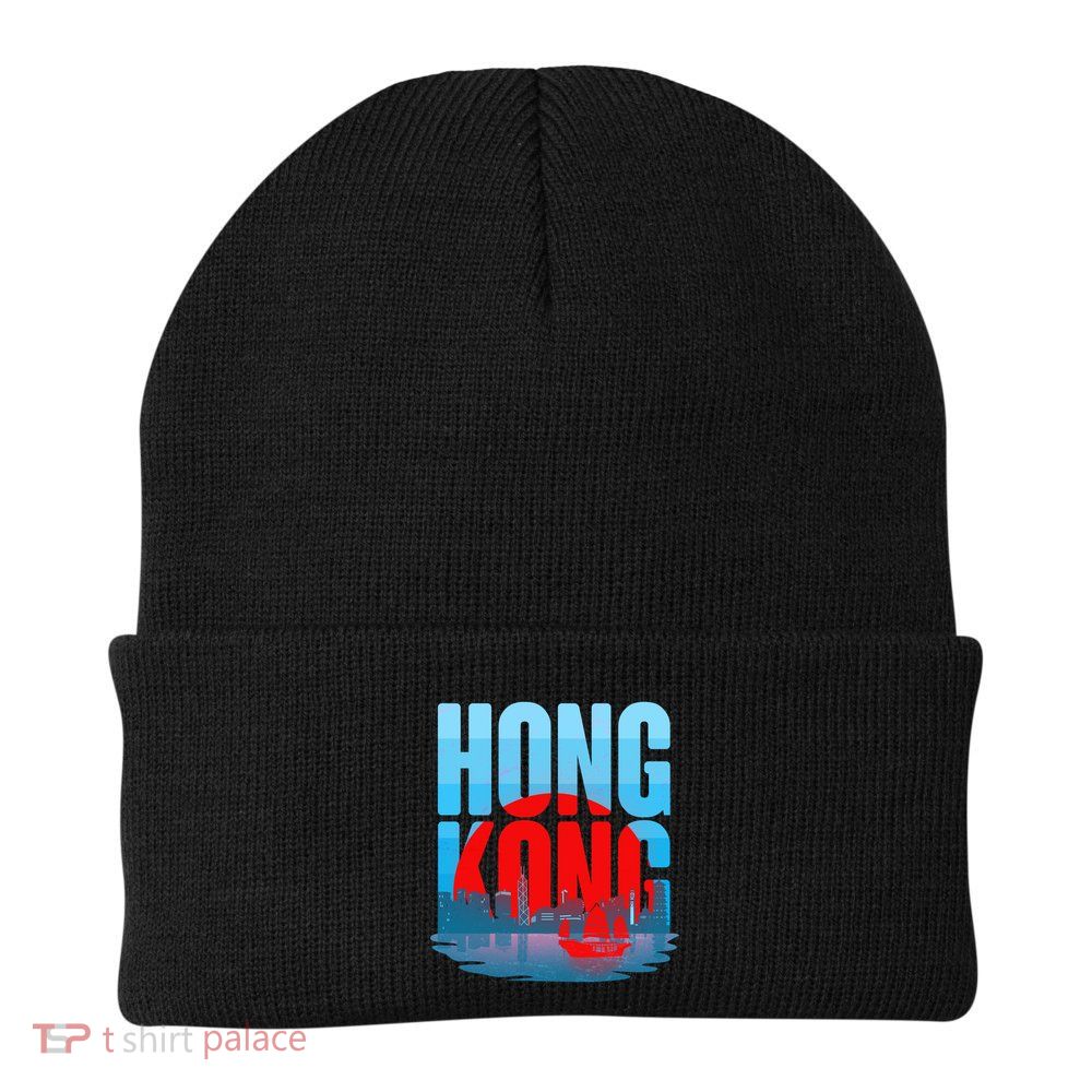 Vintage Hong Kong Skyline Beanie