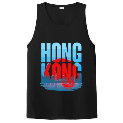 Vintage Hong Kong Skyline PosiCharge Competitor Tank