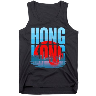 Vintage Hong Kong Skyline Tank Top