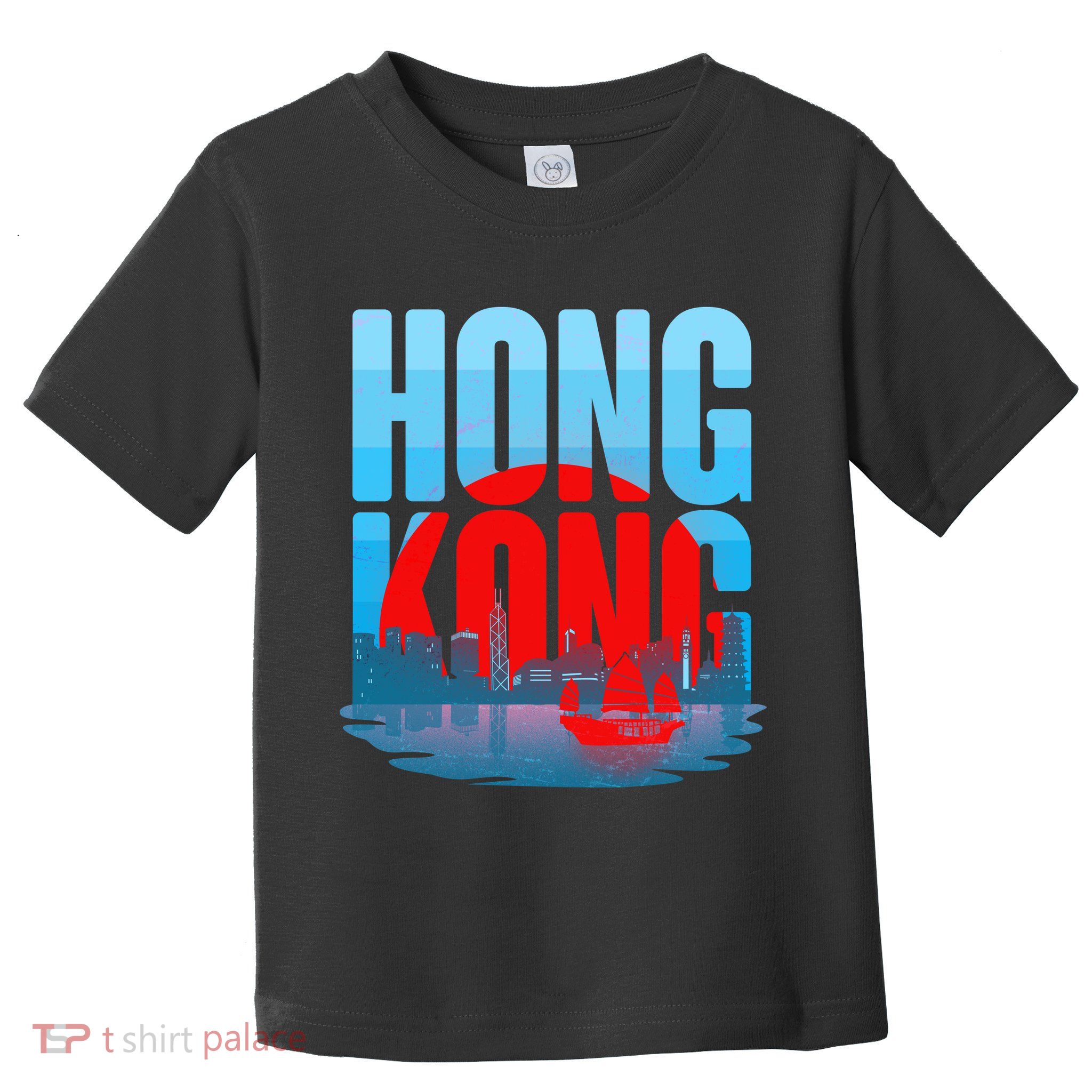 Vintage Hong Kong Skyline Toddler T-Shirt