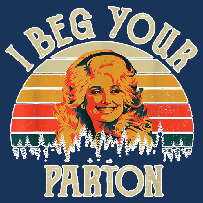 Vintage I Beg Your Parton Funny 16 in Basic Backpack