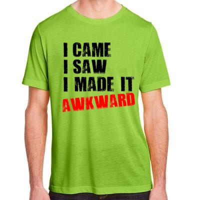 Vintage I Came I Saw I Made It Awkward Stamped Adult ChromaSoft Performance T-Shirt