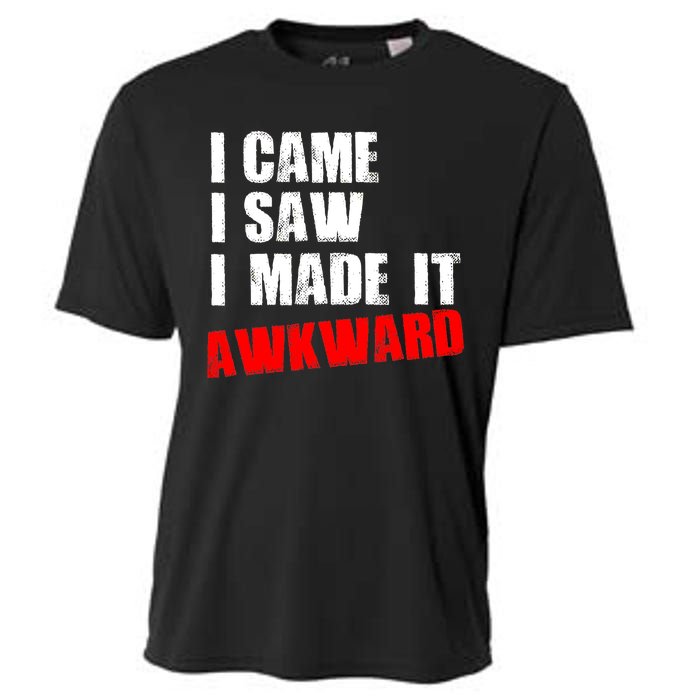 Vintage I Came I Saw I Made It Awkward Stamped Cooling Performance Crew T-Shirt