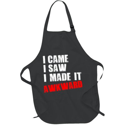 Vintage I Came I Saw I Made It Awkward Stamped Apron