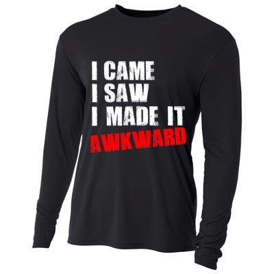 Vintage I Came I Saw I Made It Awkward Stamped Cooling Performance Long Sleeve Crew