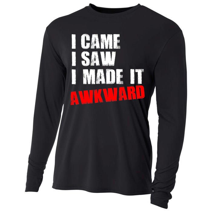 Vintage I Came I Saw I Made It Awkward Stamped Cooling Performance Long Sleeve Crew