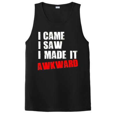 Vintage I Came I Saw I Made It Awkward Stamped PosiCharge Competitor Tank