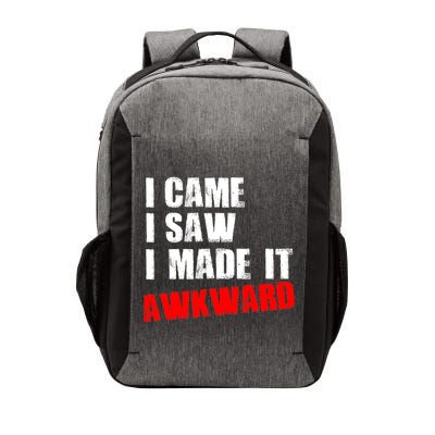 Vintage I Came I Saw I Made It Awkward Stamped Vector Backpack