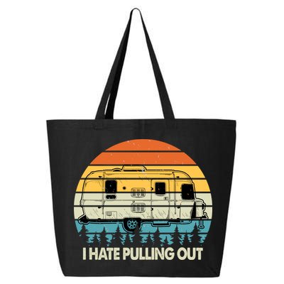 Vintage I Hate Pulling Out Camping 25L Jumbo Tote