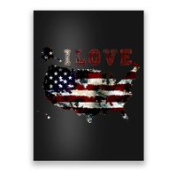 Vintage I Love The USA - United States Poster