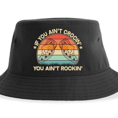 Vintage If You Ain't Crocin' You Ain't Rockin' Sustainable Bucket Hat