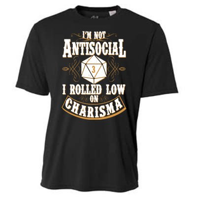 Vintage I'm Not Antisocial I Rolled Low On Charisma Cooling Performance Crew T-Shirt