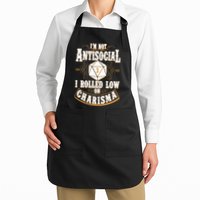 Vintage I'm Not Antisocial I Rolled Low On Charisma Apron