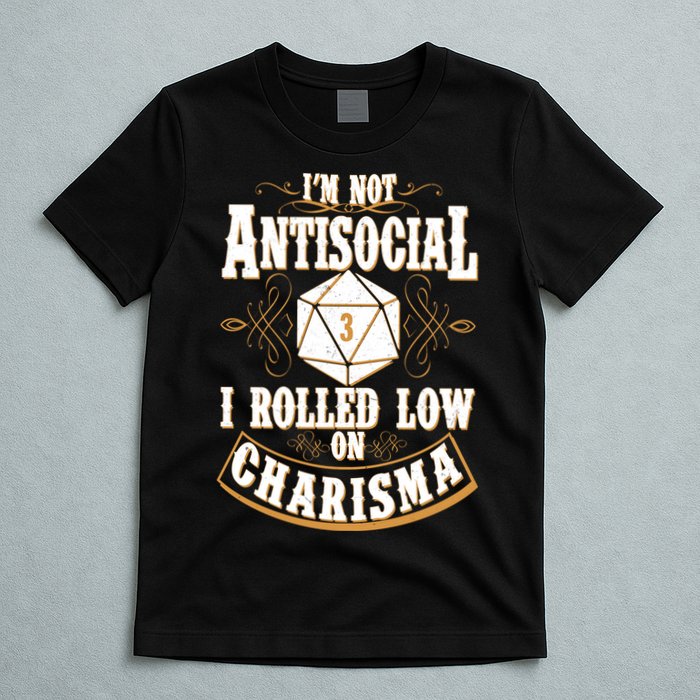 Vintage I'm Not Antisocial I Rolled Low On Charisma T-Shirt