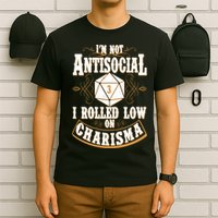 Vintage I'm Not Antisocial I Rolled Low On Charisma T-Shirt