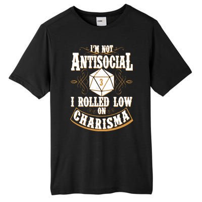 Vintage I'm Not Antisocial I Rolled Low On Charisma Tall Fusion ChromaSoft Performance T-Shirt