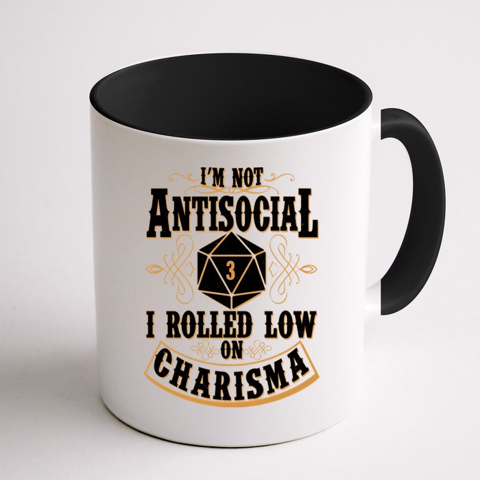 Vintage I'm Not Antisocial I Rolled Low On Charisma Mug
