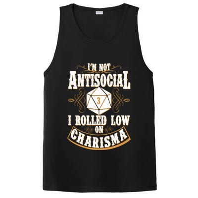 Vintage I'm Not Antisocial I Rolled Low On Charisma PosiCharge Competitor Tank