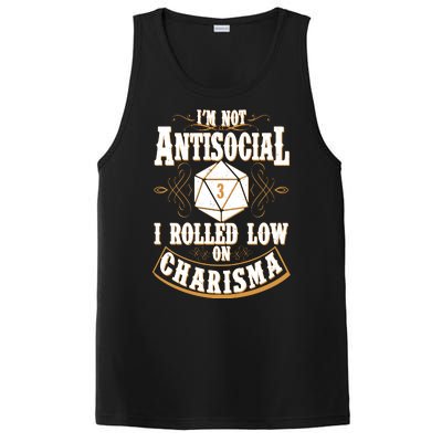 Vintage I'm Not Antisocial I Rolled Low On Charisma PosiCharge Competitor Tank