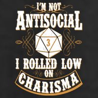 Vintage I'm Not Antisocial I Rolled Low On Charisma Trucker Hat