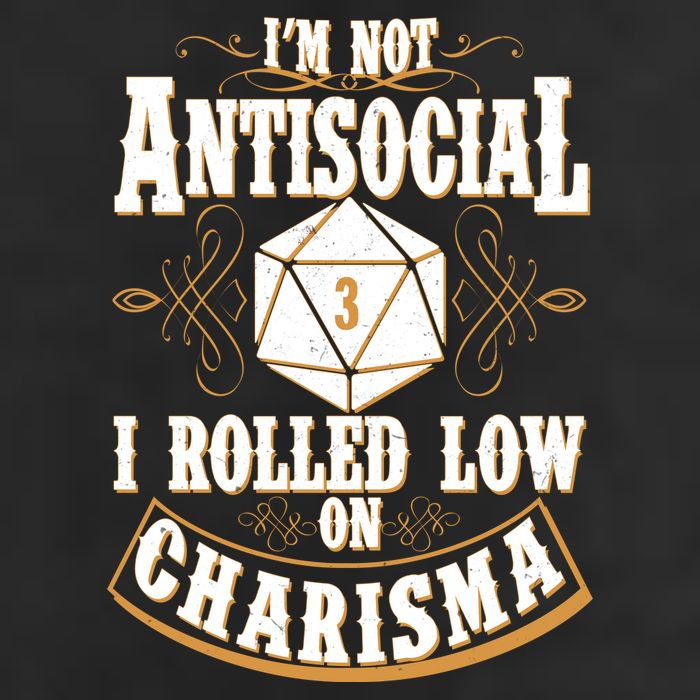 Vintage I'm Not Antisocial I Rolled Low On Charisma Trucker Hat