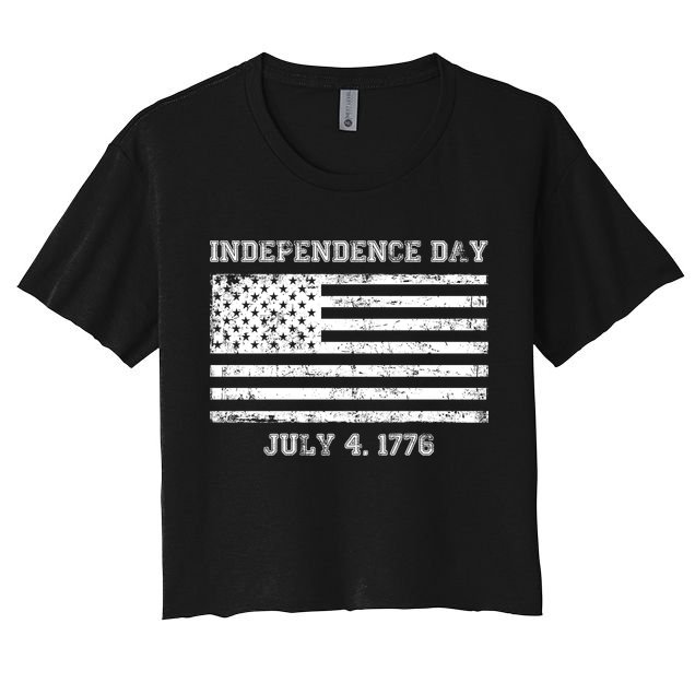 Vintage Independence Day 1776 Crop Top