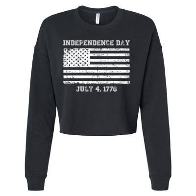 Vintage Independence Day 1776 Cropped Pullover Crew