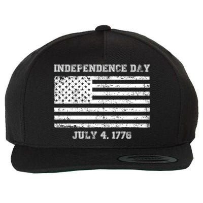 Vintage Independence Day 1776 Wool Snapback Cap