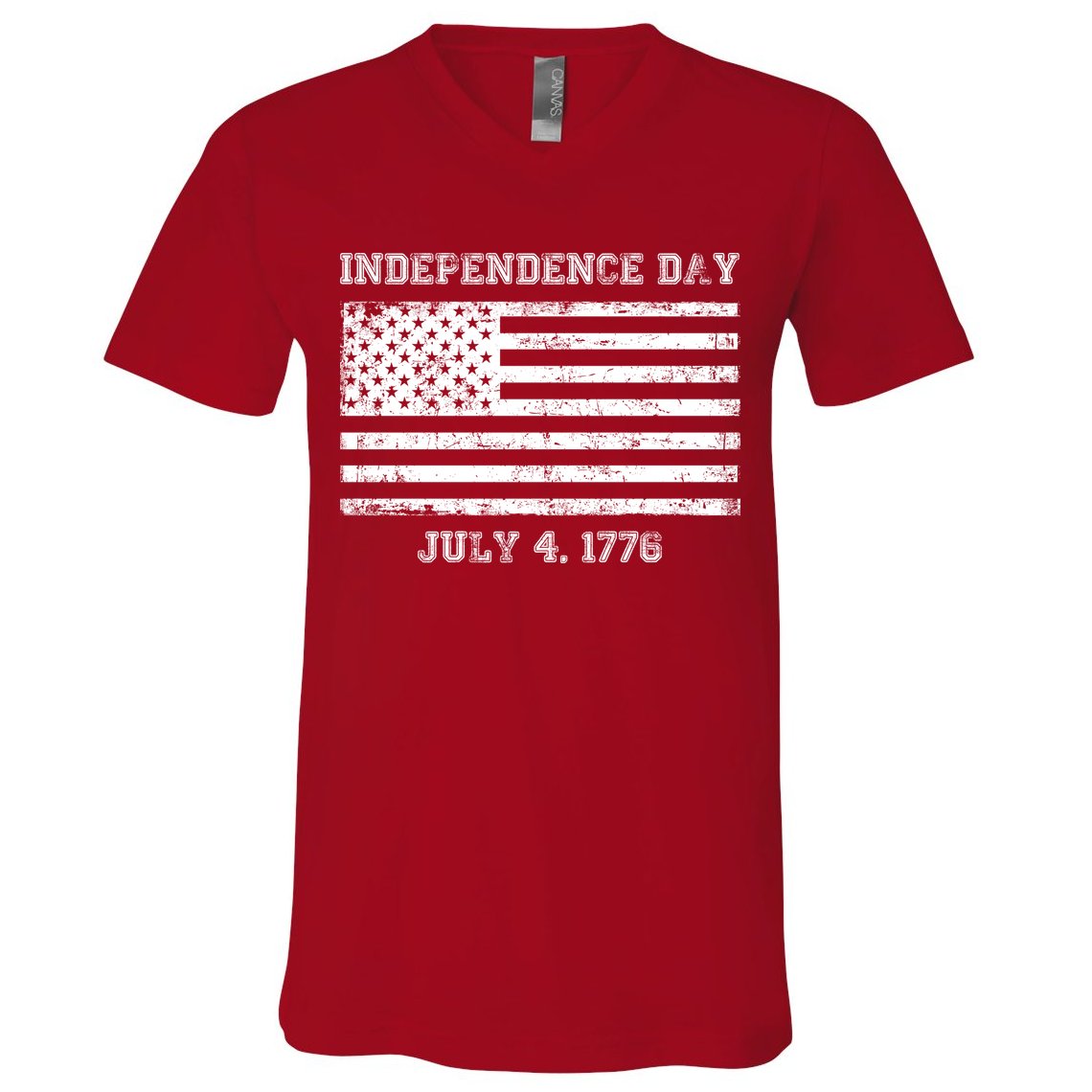 Vintage Independence Day 1776 V-Neck T-Shirt