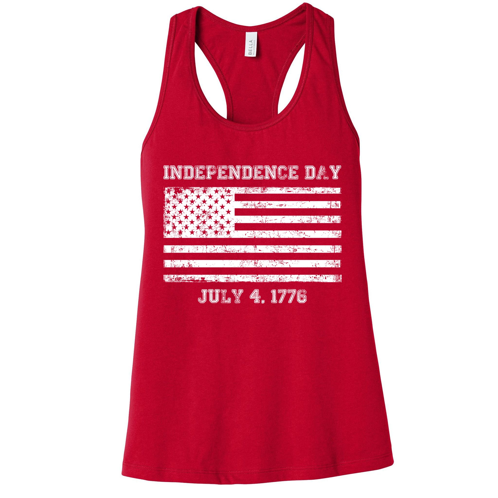 Vintage Independence Day 1776 Womens Tank Top