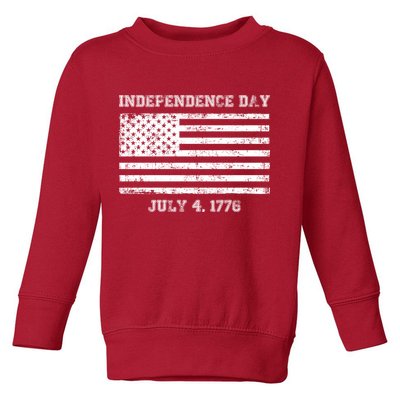 Vintage Independence Day 1776 Toddler Sweatshirt
